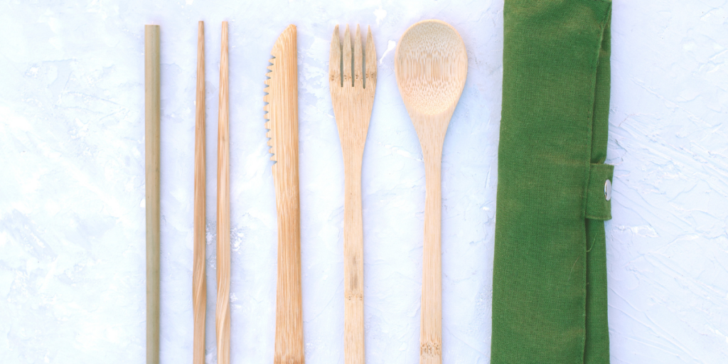 Bamboo cutlery and chopsticks