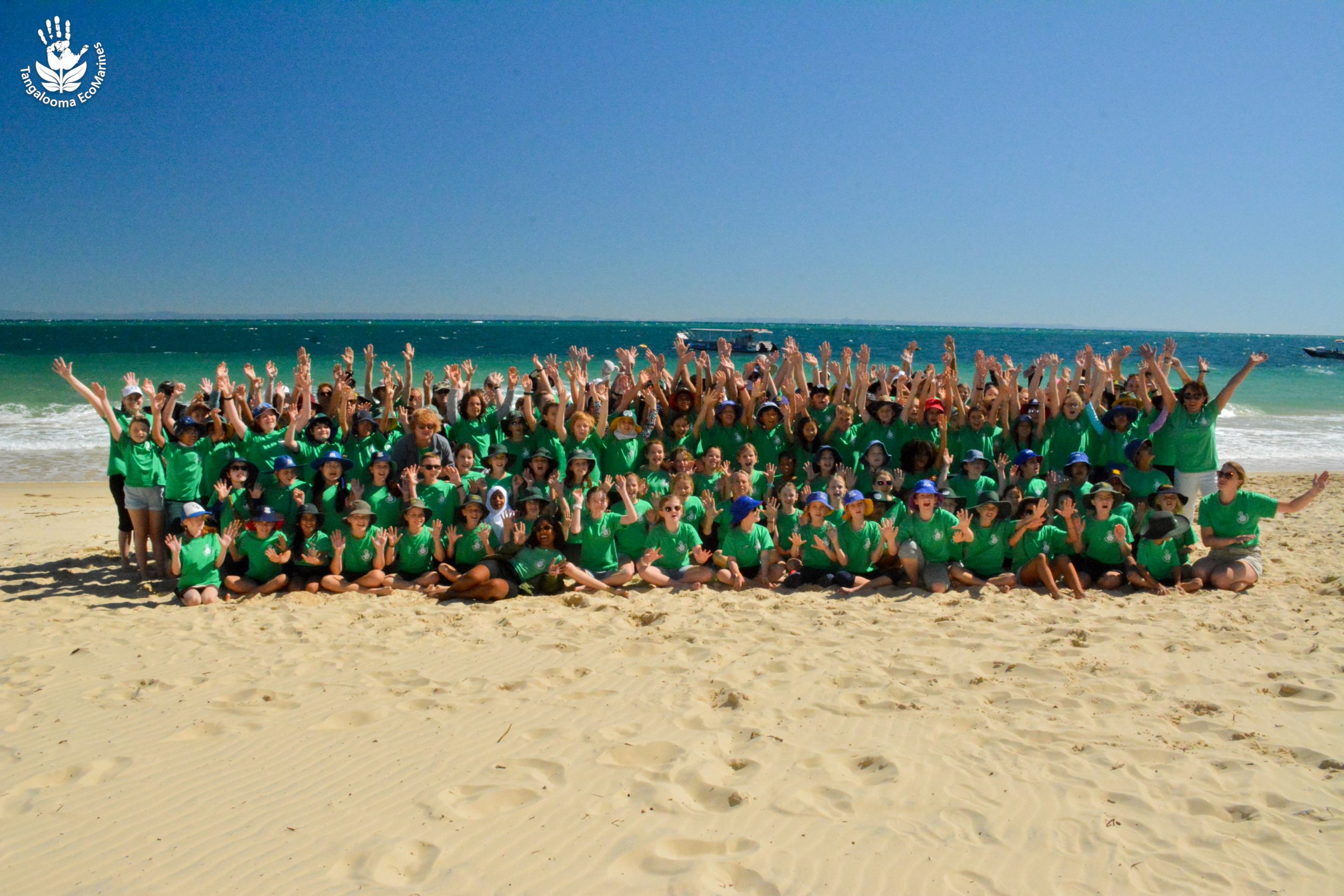 Ecomarines on the beach