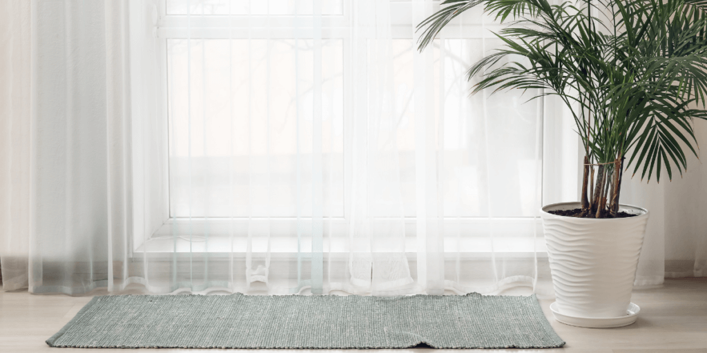 Sheer curtains in a loungeroom