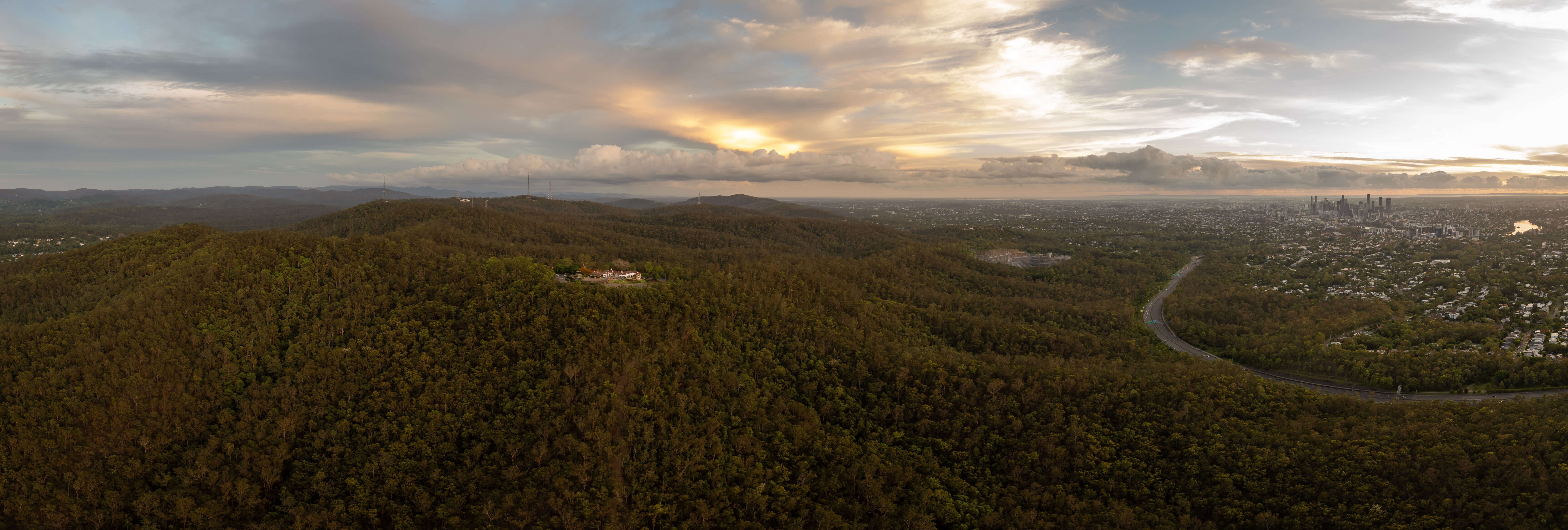 Aerial Shot of Mt Coot-tha