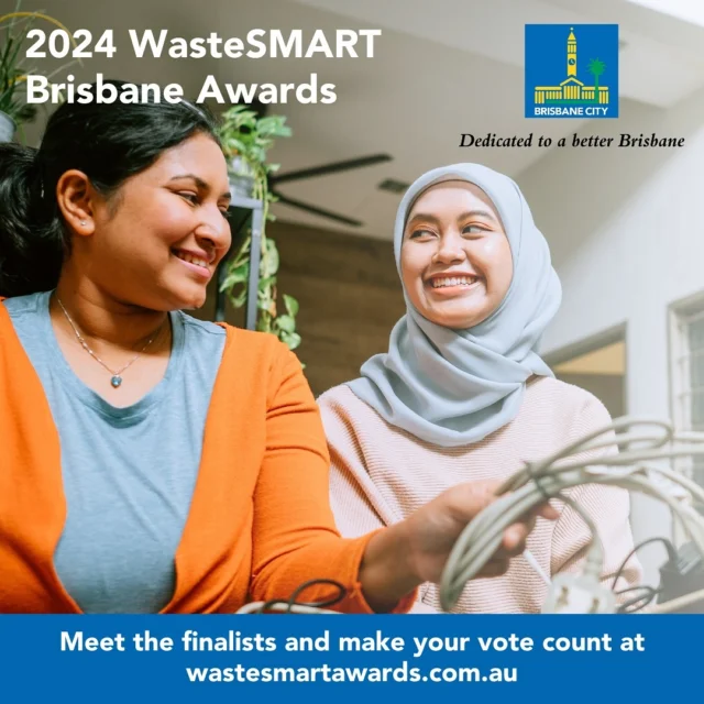Don’t miss your chance to vote for your favourite WasteSMART hero in @brisbanecitycouncil’s WasteSMART Brisbane Awards. 

This year 32 incredible finalists are leading the way in making Brisbane cleaner and more sustainable, but only one can win the ultimate People’s Choice WasteSMART Award, sponsored by @uniofqld. 

Be inspired by the amazing efforts of businesses, individuals, community groups, schools, and kindergartens working to reduce waste and make your vote count by 5pm Monday 14 October at the link in bio 🔗
 
Big thanks to our Gold Sponsor, @4changeqld, and Silver Sponsors, @cleanawayau, @bydautoaustralia, and @uqsustainability for their support! 
 
#peopleschoice #voting #wastesmart #sustainableliving #brisbane #sustainablebne